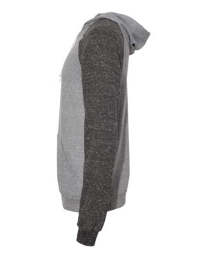 JERZEES Unisex Snow Heather French Terry Raglan Hooded Sweatshirt - Image 12