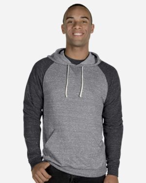 JERZEES Unisex Snow Heather French Terry Raglan Hooded Sweatshirt - Image 13