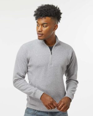 J. America Men's Triblend Quarter-Zip Sweatshirt - Image 17