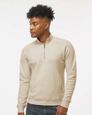 J. America Men's Triblend Quarter-Zip Sweatshirt - Image 23