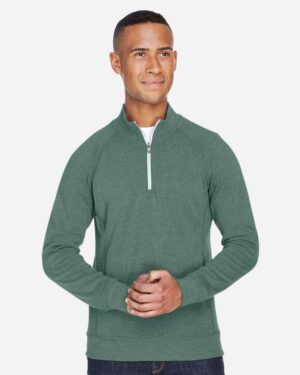 J. America Men's Triblend Quarter-Zip Sweatshirt - Image 4
