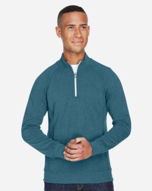 J. America Men's Triblend Quarter-Zip Sweatshirt - Image 39