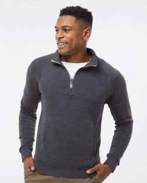 J. America Men's Triblend Quarter-Zip Sweatshirt - Image 10
