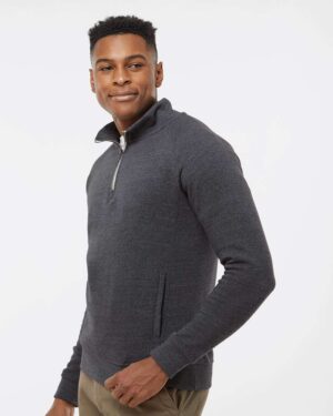 J. America Men's Triblend Quarter-Zip Sweatshirt - Image 11
