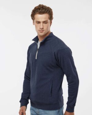 J. America Men's Triblend Quarter-Zip Sweatshirt - Image 46