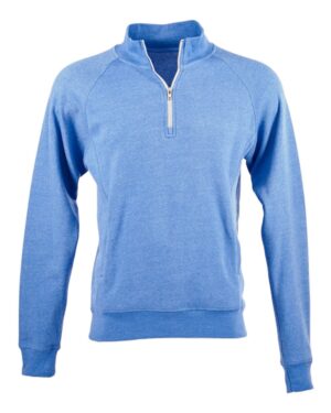 J. America Men's Triblend Quarter-Zip Sweatshirt - Image 13
