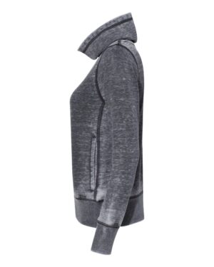 J. America Women’s Zen Fleece Cowl Neck Sweatshirt - Image 9