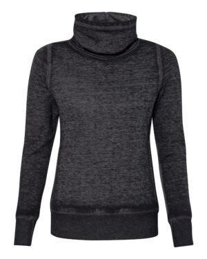 J. America Women’s Zen Fleece Cowl Neck Sweatshirt - Image 13