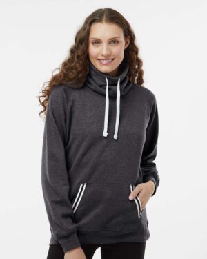 J. America Women’s Relay Cowl Neck Sweatshirt - Image 10