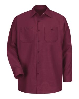 Red Kap Men's Industrial Long Sleeve Work Shirt - Image 5