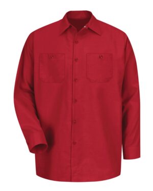 Red Kap Men's Industrial Long Sleeve Work Shirt - Image 41