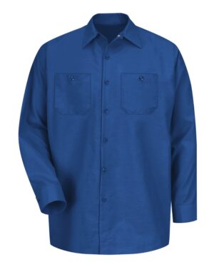 Red Kap Men's Industrial Long Sleeve Work Shirt - Image 43