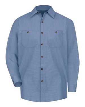 Red Kap Men's Industrial Long Sleeve Work Shirt - Image 15