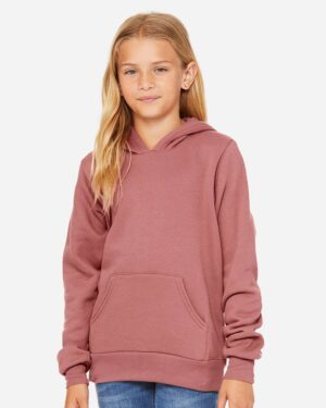 BELLA + CANVAS Youth Sponge Fleece Hoodie Sweatshirt - Image 31