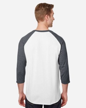 JERZEES Premium Blend Ringspun Three-Quarter Sleeve Raglan Baseball T-Shirt - Image 16