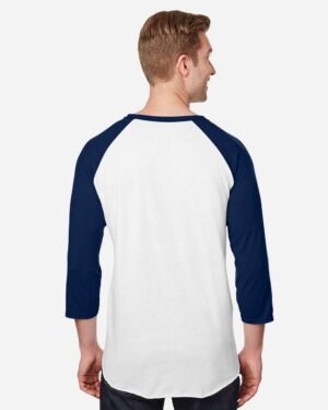JERZEES Premium Blend Ringspun Three-Quarter Sleeve Raglan Baseball T-Shirt - Image 22