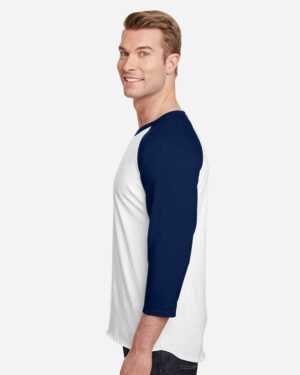 JERZEES Premium Blend Ringspun Three-Quarter Sleeve Raglan Baseball T-Shirt - Image 21