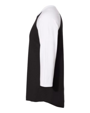 JERZEES Premium Blend Ringspun Three-Quarter Sleeve Raglan Baseball T-Shirt - Image 9