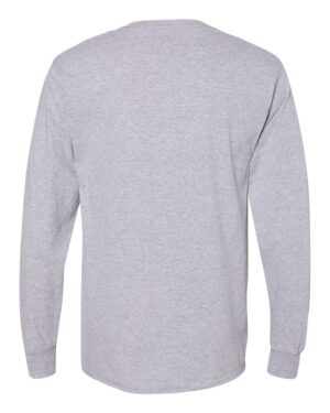 Hanes Unisex Workwear Long Sleeve Pocket T-Shirt - Image 8