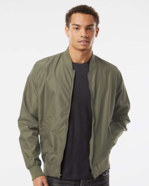 Independent Trading Co. Unisex Lightweight Bomber Jacket - Image 4
