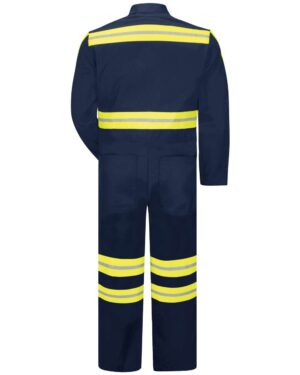 Red Kap Men's Tall Enhanced Visibility Action Back Coverall - Image 2