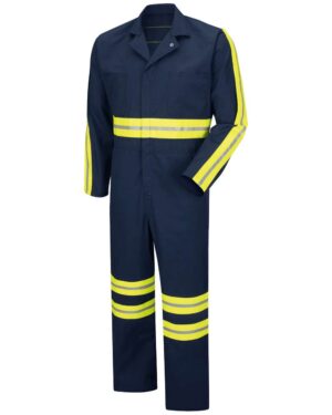 Red Kap Men's Tall Enhanced Visibility Action Back Coverall - Image 1