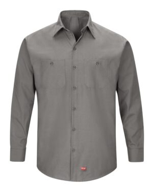 Red Kap Men's Tall Mimix™ Long Sleeve Work Shirt - Image 3