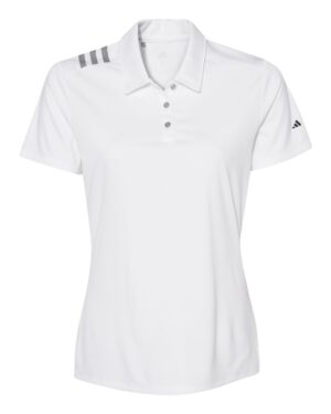 Adidas Women's 3-Stripes Shoulder Polo - Image 19