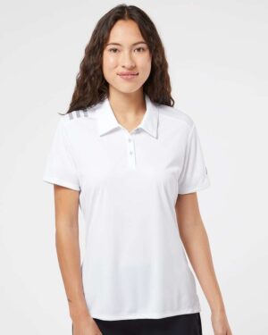 Adidas Women's 3-Stripes Shoulder Polo - Image 22