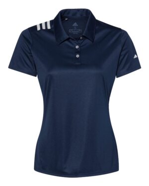 Adidas Women's 3-Stripes Shoulder Polo - Image 7