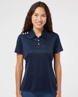 Adidas Women's 3-Stripes Shoulder Polo - Image 10