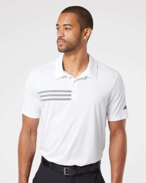Adidas Men's 3-Stripes Chest Polo - Image 40