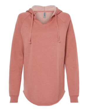 Independent Trading Co. Women’s Lightweight California Wave Wash Hooded Sweatshirt - Image 25