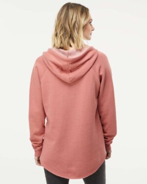 Independent Trading Co. Women’s Lightweight California Wave Wash Hooded Sweatshirt - Image 30