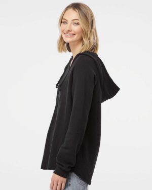 Independent Trading Co. Women’s Lightweight California Wave Wash Hooded Sweatshirt - Image 5