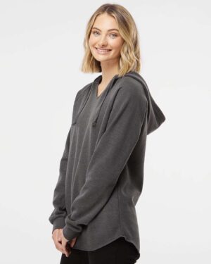 Independent Trading Co. Women’s Lightweight California Wave Wash Hooded Sweatshirt - Image 53
