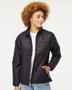 Independent Trading Co. Women's Puffer Jacket - Image 4