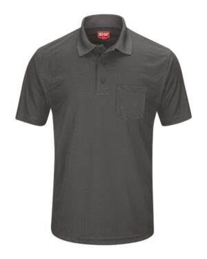 Red Kap Men's Performance Knit Pocket Polo - Image 5