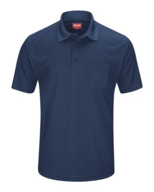 Red Kap Men's Performance Knit Pocket Polo - Image 13