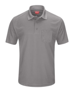 Red Kap Men's Performance Knit Pocket Polo - Image 7