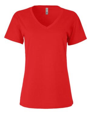 Next Level Women’s Cotton V-Neck T-Shirt - Image 8
