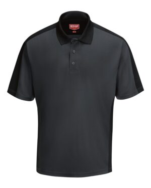 Red Kap Men's Performance Knit Two Tone Polo - Image 5