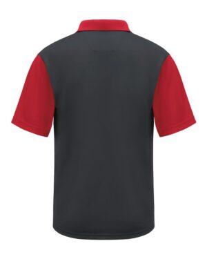 Red Kap Men's Performance Knit Color-Block Polo - Image 4