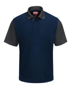 Red Kap Men's Performance Knit Color-Block Polo - Image 7