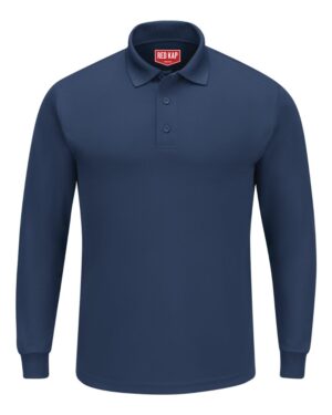 Red Kap Men's Long Sleeve Performance Knit Polo - Image 5