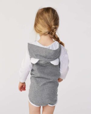 Rabbit Skins Infant Fine Jersey Character Hooded Long Sleeve Bodysuit with Ears - Image 6