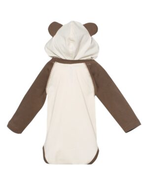 Rabbit Skins Infant Fine Jersey Character Hooded Long Sleeve Bodysuit with Ears - Image 8