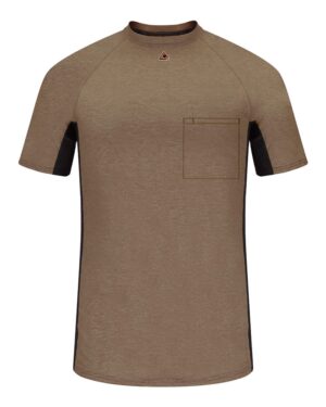 Bulwark Men's FR Two-Tone Base Layer with Concealed Chest Pocket- EXCEL FR - Image 3