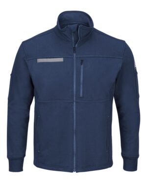 Bulwark Men's Zip Front Fleece Jacket-Cotton /Spandex Blend - Image 3