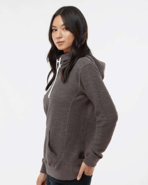 J. America Women’s French Terry Sport Lace Scuba Hooded Sweatshirt - Image 11